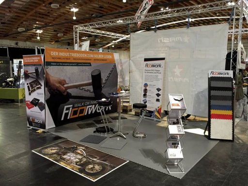 Unsere PVC Fliesen auf der  Bikers World